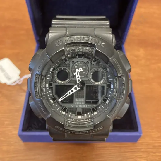 Casio Men's G-SHOCK  GA-100 Military Series Watch in Black